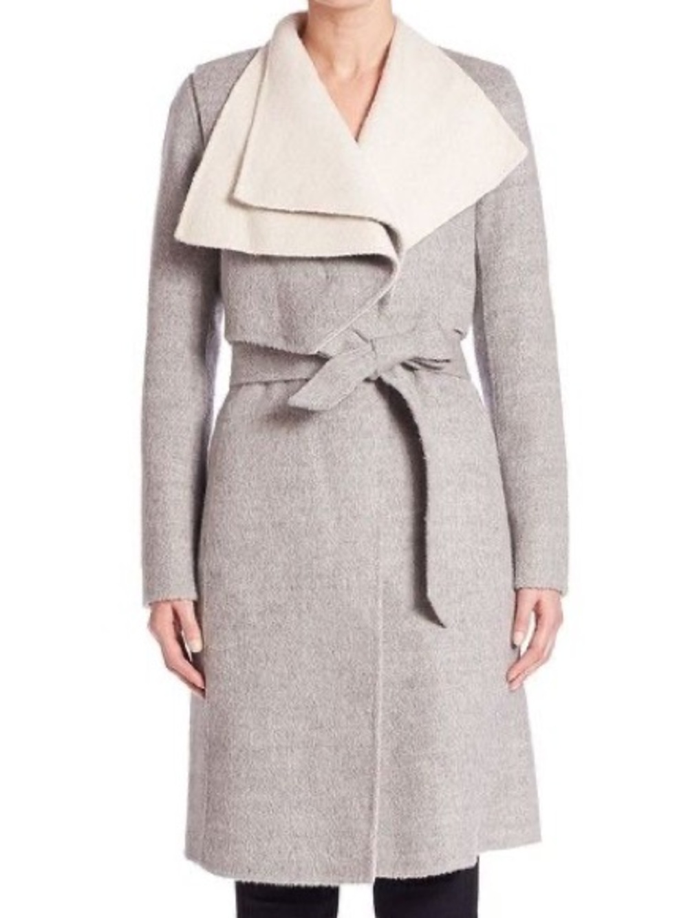 Gorgeous Mackage Two-Tone Wool Wrap Coat